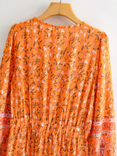 Load image into Gallery viewer, Maxi Dress, Boho Sundress,Floral print