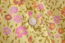 Load image into Gallery viewer, Yellow Floral Print ,Loose Blouses ,Boho Shirts
