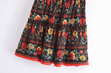 Load image into Gallery viewer, Boho Mini Skirt ,Bohemian Rayon Cotton Skirts