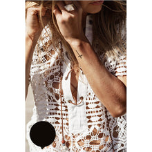 Load image into Gallery viewer, Solid Hollow Out ,Bohemian Shirt ,Boho Blouse