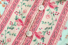 Load image into Gallery viewer, Green Floral Print,Boho Strapless Dress,Boho Maxi Dress