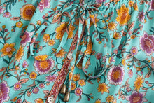 Load image into Gallery viewer, Boho Blouse, Vintage beach Shirt,Floral print