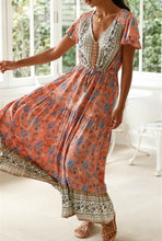 Load image into Gallery viewer, Maxi Dress, Boho Sundress,Floral print