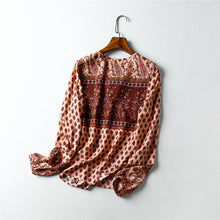 Load image into Gallery viewer, Boho Blouse, Vintage Blouse,Floral Print