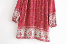 Load image into Gallery viewer, Mini Dress, Boho Sundress,Floral print