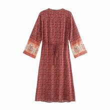 Load image into Gallery viewer, Maxi Dress, Boho Sundress,Floral print