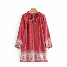 Load image into Gallery viewer, Mini Dress, Boho Sundress,Floral print