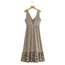 Load image into Gallery viewer, Floral Print,Boho Sundress, Boho Maxi Dress