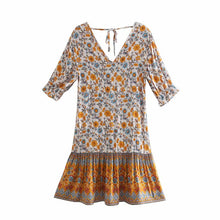 Load image into Gallery viewer, Mini Dress, Boho Sundress,Floral print