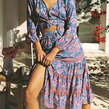 Load image into Gallery viewer, Boho Skirt, Maxi Skirt, Wild Flower