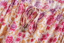 Load image into Gallery viewer, Floral Print, Off Shoulder Maxi Dress,Boho Dress