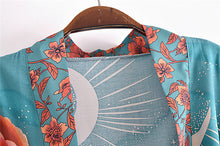 Load image into Gallery viewer, Star and Moon,Bohemian Kimono,Boho Cover-ups