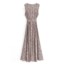 Load image into Gallery viewer, Leopard print ,Bohemian maxi dress, Boho sundress