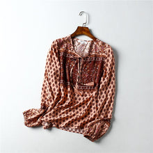 Load image into Gallery viewer, Boho Blouse, Vintage Blouse,Floral Print