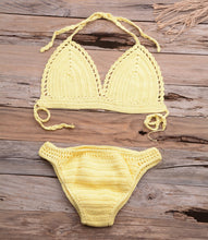 Load image into Gallery viewer, Solid hollow,Bikini Swimsuit , Swim Beachwear