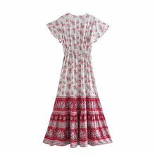 Load image into Gallery viewer, Floral print ,Boho maxi dresses, Boho Sundress