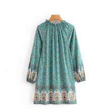 Load image into Gallery viewer, Mini Dress, Boho Sundress,Floral print