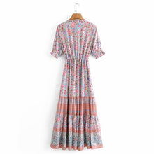 Load image into Gallery viewer, Floral Print ,Bohemian Maxi Dresses , Boho Dress