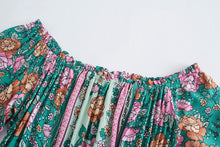 Load image into Gallery viewer, Floral Print ,Bohemian Mini Dress, Boho Sundress