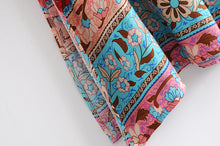 Load image into Gallery viewer, Red Floral Peacock Skirt, Maxi Skirt,Boho Skirt