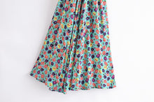 Load image into Gallery viewer, Green Floral Print,Bohemian Maxi Dress,Boho Dress