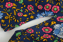 Load image into Gallery viewer, Boho Kimono, Beach Robe,Navy Floral