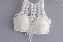 Load image into Gallery viewer, Hollow Out,Bohemian Crop Tops,Sexy Camis