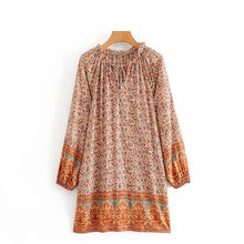 Load image into Gallery viewer, Mini Dress, Boho Sundress,Floral print