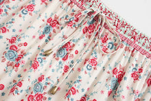 Load image into Gallery viewer, Pink Floral Printed,Midi Skirt,Boho Skirt