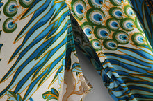 Load image into Gallery viewer, Boho Kimono,Bikini Cover-ups,Peacock Print