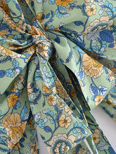 Load image into Gallery viewer, Floral Print Short Robe,Boho Cover-ups