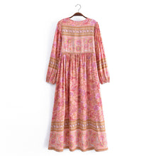 Load image into Gallery viewer, Floral Print,Bohemian Maxi Dress ,Beach Dress