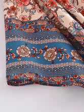 Load image into Gallery viewer, Floral Print Short Robe,Boho Cover-ups