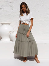 Load image into Gallery viewer, High Waist Boho Skirt,Irregular Maxi Skirt