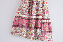 Load image into Gallery viewer, Floral Print,Beach Wrap Mini Dress,Boho Dresses
