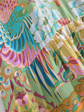 Load image into Gallery viewer, Peacock Floral, Strap Dresses,Boho Midi Dress