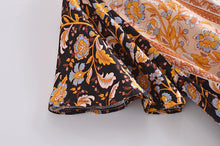 Load image into Gallery viewer, Floral Print,Beach Wrap Mini Dress,Boho Dresses