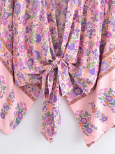 Load image into Gallery viewer, Boho Kimono ,Bohemian Robe ,Bikini Cover Ups