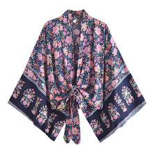 Load image into Gallery viewer, Boho Kimono ,Bohemian Robe ,Bikini Cover Ups