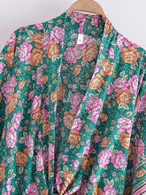 Load image into Gallery viewer, Boho Kimono,Short Robe ,Bikini Cover Ups