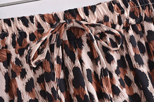 Load image into Gallery viewer, Leopard Floral Print ,Bohemian Short ,Boho Loose Shorts