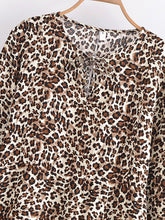 Load image into Gallery viewer, Leopard Print ,Bohemian Blouse Shirts ,Boho Shirt