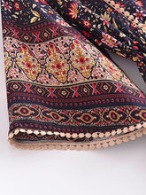 Load image into Gallery viewer, Black Floral Print,Bohemian Maxi Dresses,Beach Boho Robe