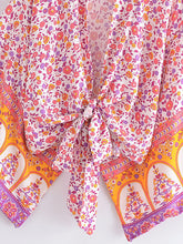 Load image into Gallery viewer, Boho Kimono ,Short Robe,Bohemian Bikini Cover Ups
