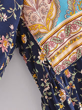 Load image into Gallery viewer, Floral Print ,Beach Bohemian Maxi Dress, Boho Dress