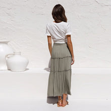 Load image into Gallery viewer, High Waist Boho Skirt,Irregular Maxi Skirt