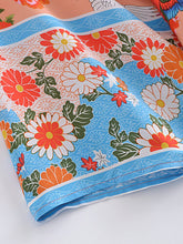 Load image into Gallery viewer, Floral Print ,Bohemian Kimono Robe ,Boho Bikini Cover-ups