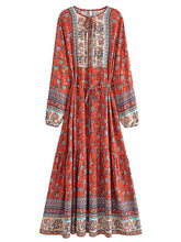 Load image into Gallery viewer, Bohemian Maxi Dress,Boho Dress Robe,Beach Cover-ups