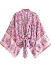 Load image into Gallery viewer, Boho Kimono ,Bohemian Robe ,Bikini Cover Ups