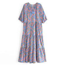 Load image into Gallery viewer, Floral Print ,Bohemian Maxi Dress,Boho Dresses Robe